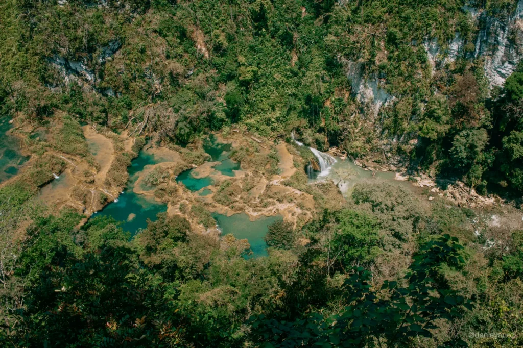 Pozas de Semuc Champey desde el mirador