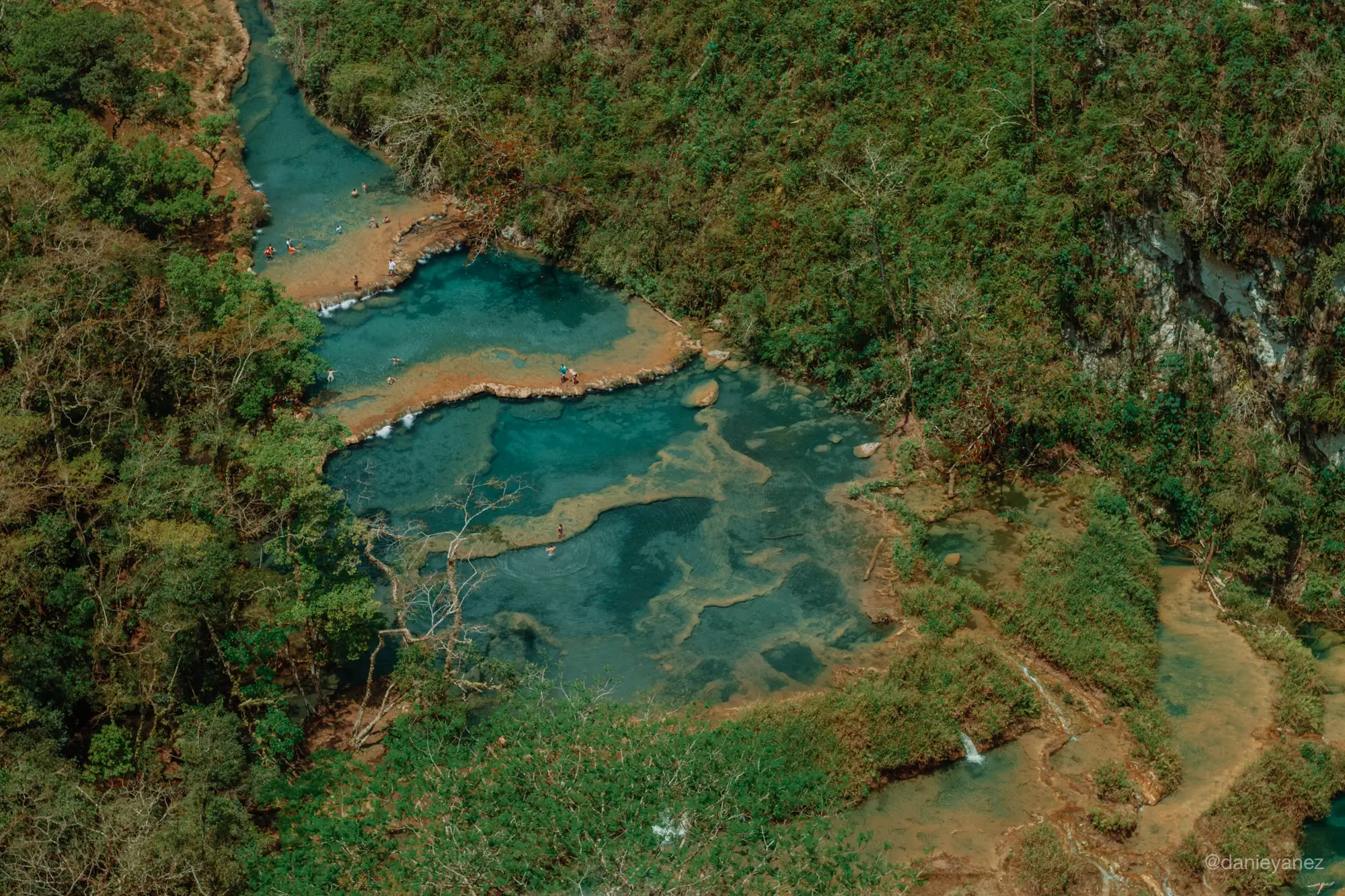 Semuc Champey vista desde el mirador